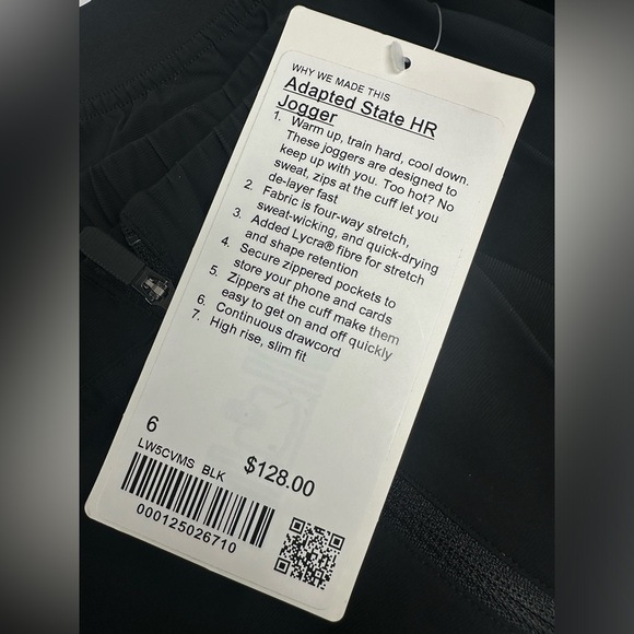 LuluLemon Adapted State High-Rise Jogger in Black - Picture 7 of 8